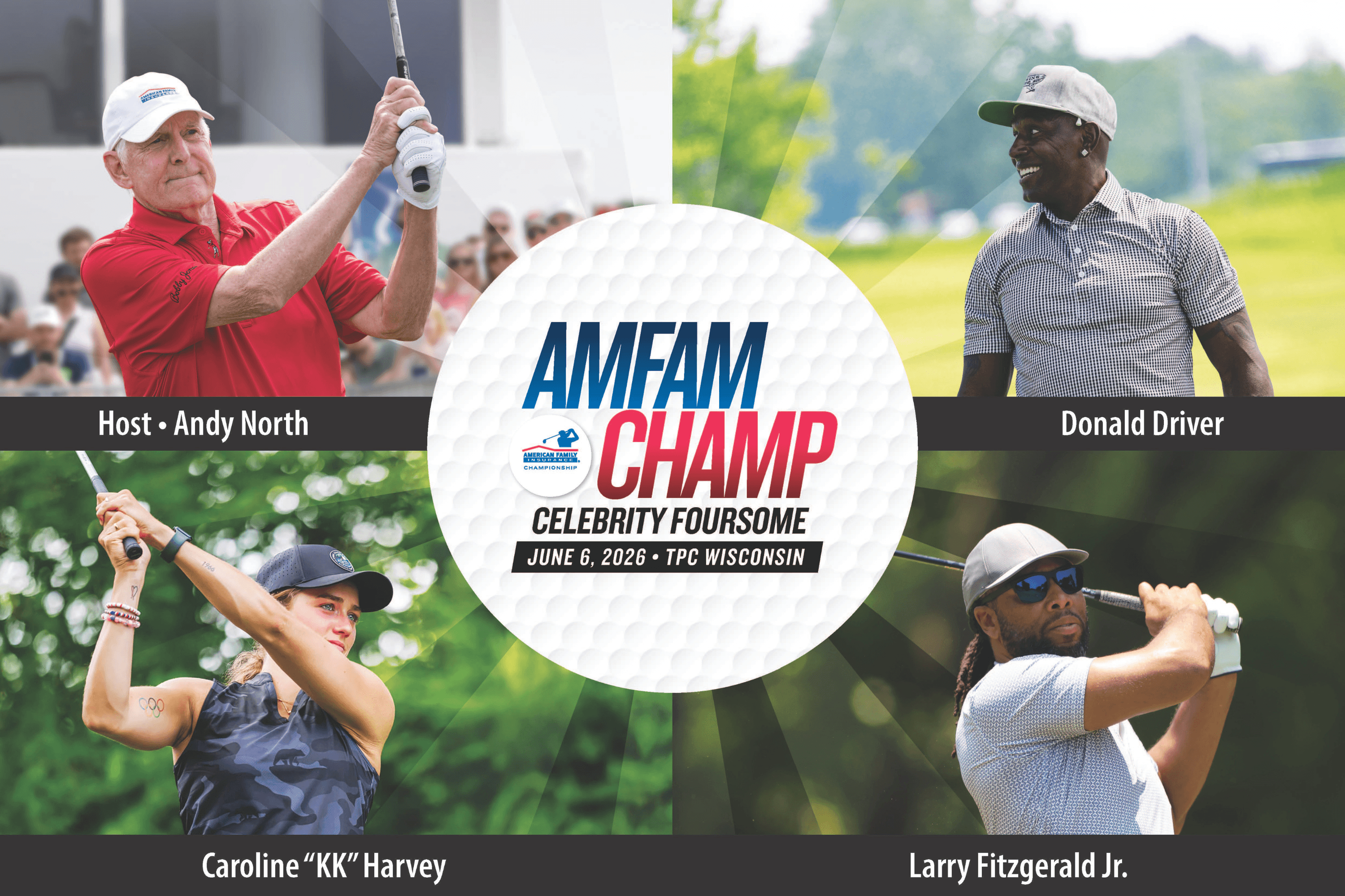 Celebrities join Andy North at AmFam Championship to benefit charity ...